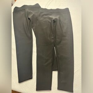 Bundle of 2 fleece lined black XL leggings